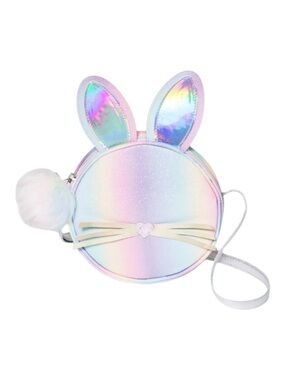 Cat & Jack Girls Rainbow Glitter Bunny Purse